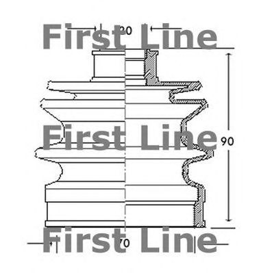 FIRST LINE fcb2057 -  Пыльник, приводной вал